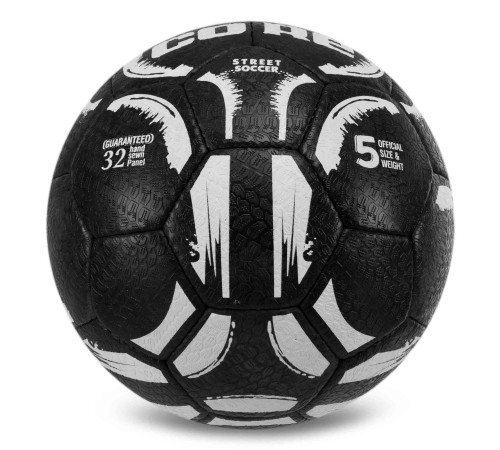М'яч для вуличного футболу CORE STREET SOCCER №5 чорний-білий