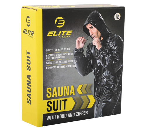 Костюм-сауна SAUNA SUIT ELITE FITNESS чорний