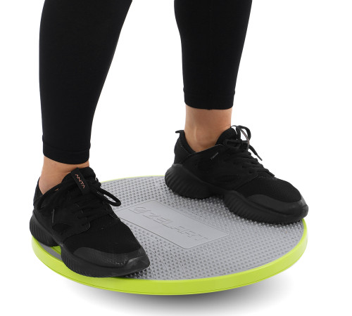 Диск балансувальний балансборд BALANCE BOARD Zelart 42х9см салатовий-сірий