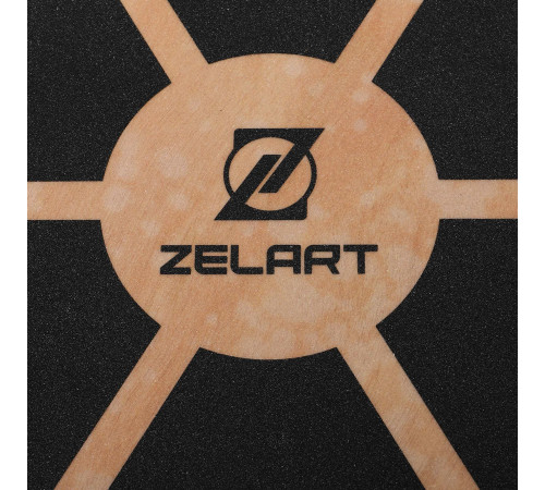 Диск балансувальний балансборд дерев'яний WOOD BALANCE BOARD Zelart 39x7,5см чорний