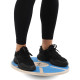 Диск балансувальний балансборд дерев'яний WOOD BALANCE BOARD Zelart 39x7,5см синій