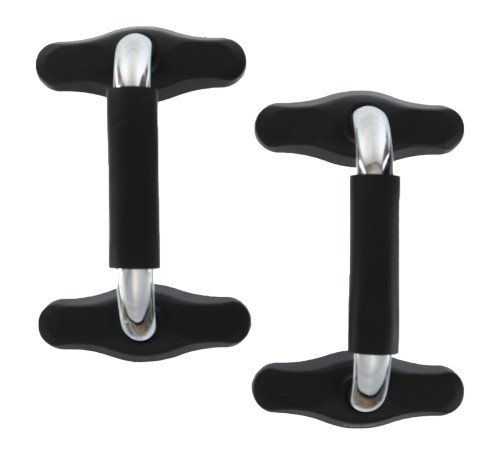 Упори для віджимань 2штуки Zelart PUSH-UP BAR 25,3x16x14см хром