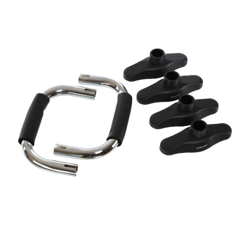 Упори для віджимань 2штуки Zelart PUSH-UP BAR 25,3x16x14см хром