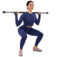 Бодибар Body Bar разборной 3-х секционный Zelart вес 6кг черный-белый