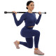 Бодибар Body Bar разборной 3-х секционный Zelart вес 6кг черный-белый