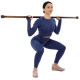 Бодибар Body Bar разборной 3-х секционный Zelart вес 10кг черный-коричневый