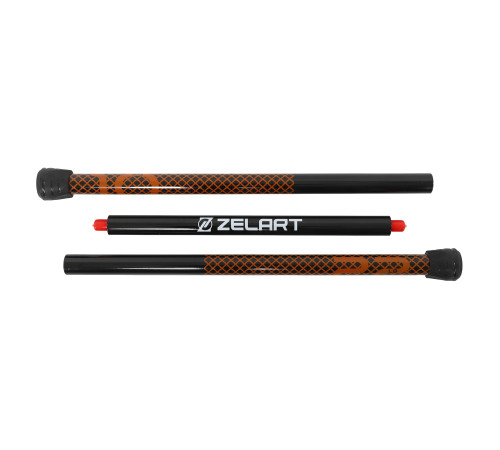 Бодибар Body Bar разборной 3-х секционный Zelart вес 10кг черный-коричневый
