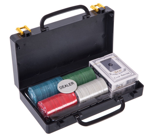 Набор для покера в пластиковом кейсе Poker game set Poker game set SP-Sport 100 фишек