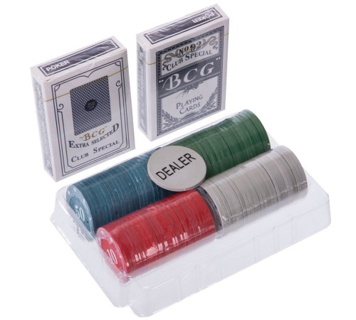 Набор для покера в пластиковом кейсе Poker game set Poker game set SP-Sport 100 фишек
