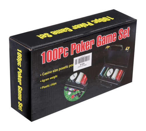 Набор для покера в пластиковом кейсе Poker game set Poker game set SP-Sport 100 фишек