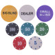 Набор для покера в пластиковом кейсе Poker game set Poker game set SP-Sport 200 фишек