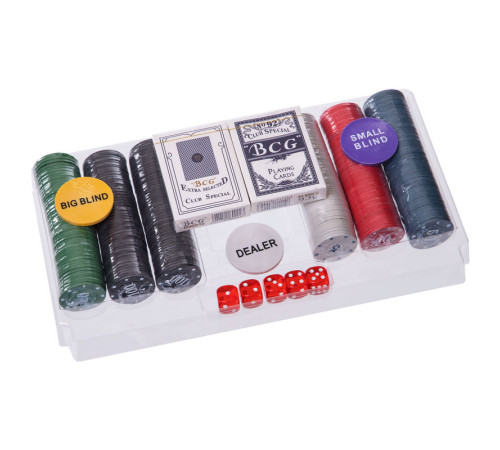 Набор для покера в пластиковом кейсе Poker game set Poker game set SP-Sport 300 фишек