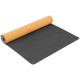 Килимок для йоги Пробковий каучуковий двошаровий Yoga mat Record 183x61мx0.4cм з принтом Марш Слонів коричневий