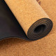 Килимок для йоги Пробковий каучуковий двошаровий Yoga mat Record 183x61мx0.4cм з принтом Чакри коричневий