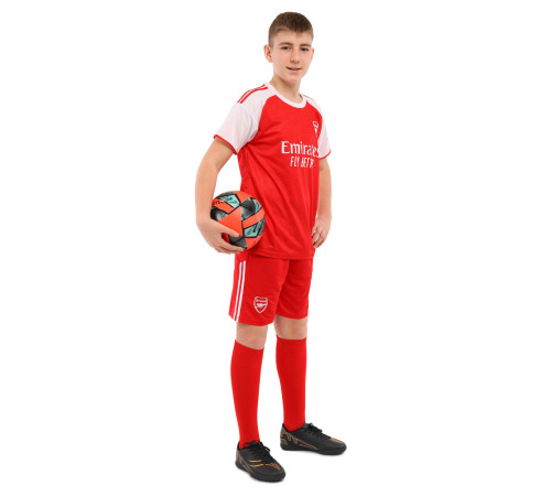 Форма футбольна дитяча із символікою футбольного клубу ARSENAL домашня 2026 SP-Sport 20-30 червоний