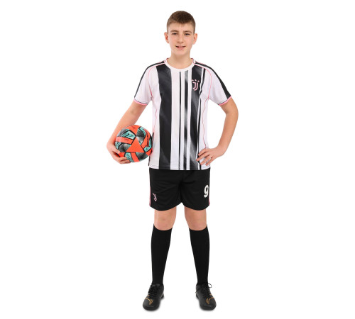 Форма футбольна дитяча із символікою футбольного клубу JUVENTUS домашня 2026 SP-Sport 20-30 білий-чорний