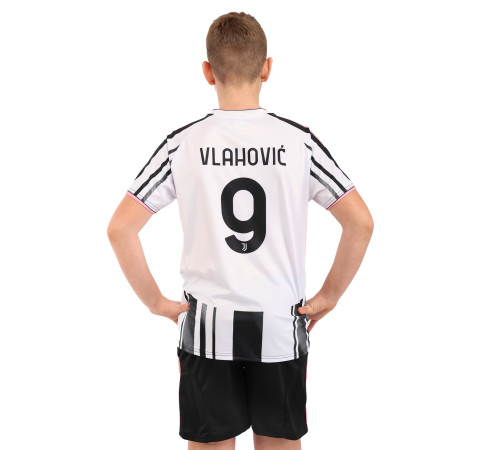 Форма футбольна дитяча із символікою футбольного клубу JUVENTUS домашня 2026 SP-Sport 20-30 білий-чорний