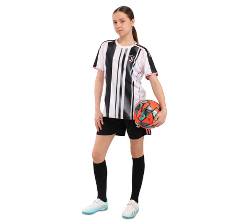 Форма футбольна дитяча із символікою футбольного клубу JUVENTUS домашня 2026 SP-Sport 20-30 білий-чорний