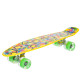 Пенні борд Penny Board круїзер пластиковий з колесами які світяться FISH жовтий