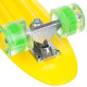 Пенні борд Penny Board круїзер пластиковий з колесами які світяться FISH жовтий