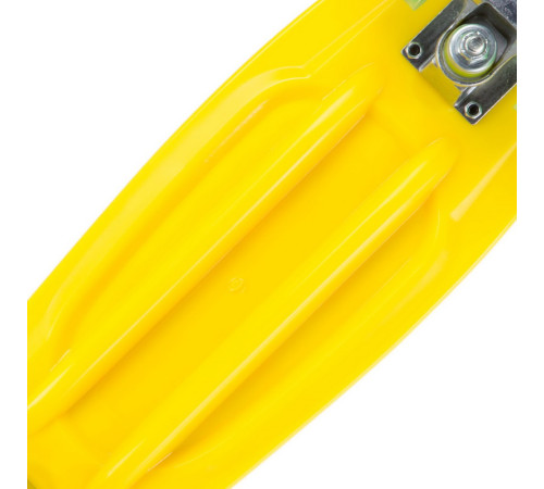Пенні борд Penny Board круїзер пластиковий з колесами які світяться FISH жовтий