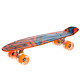 Пенні борд Penny Board круїзер пластиковий з колесами які світяться FISH помаранчевий