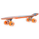 Пенні борд Penny Board круїзер пластиковий з колесами які світяться FISH помаранчевий