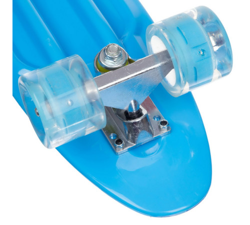Пенні борд Penny Board круїзер пластиковий з колесами які світяться FISH синій
