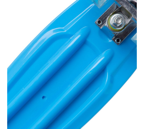 Пенні борд Penny Board круїзер пластиковий з колесами які світяться FISH синій