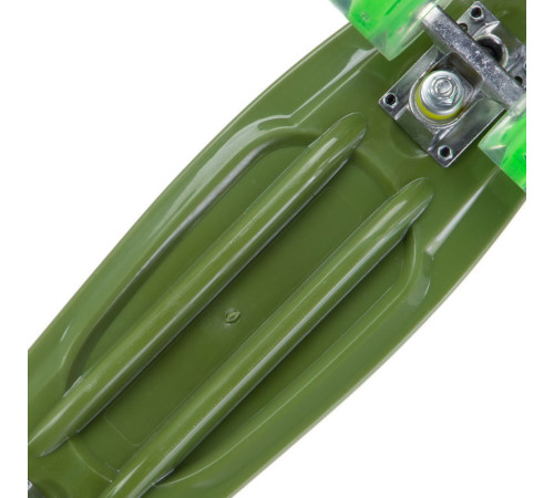 Пенні борд Penny Board круїзер пластиковий з колесами які світяться FISH зелений