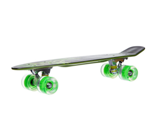 Пенні борд Penny Board круїзер пластиковий з колесами які світяться FISH зелений