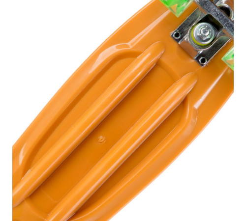 Пенні борд Penny Board круїзер пластиковий з колесами які світяться FISH персиковий