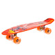 Пенні борд Penny Board круїзер пластиковий з колесами які світяться FISH помаранчевий