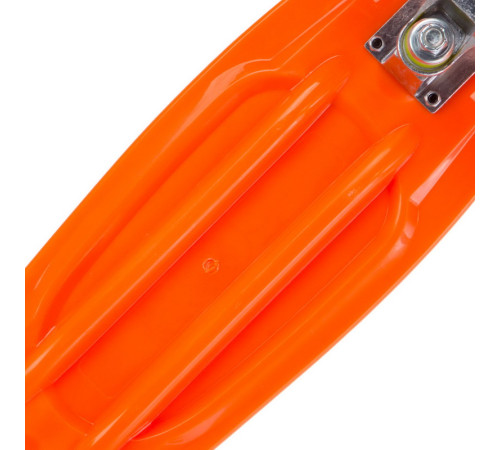 Пенні борд Penny Board круїзер пластиковий з колесами які світяться FISH помаранчевий
