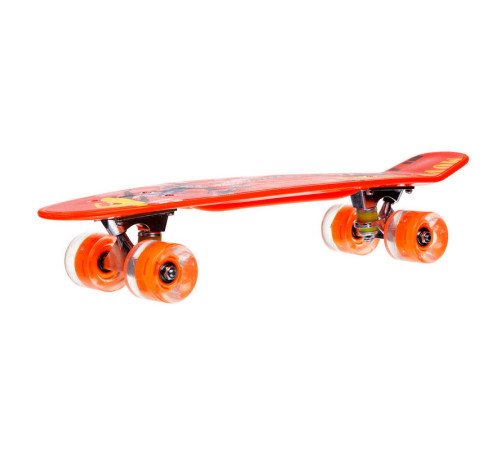 Пенні борд Penny Board круїзер пластиковий з колесами які світяться FISH помаранчевий