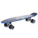 Пенні борд Penny Board круїзер пластиковий з колесами які світяться FISH синій