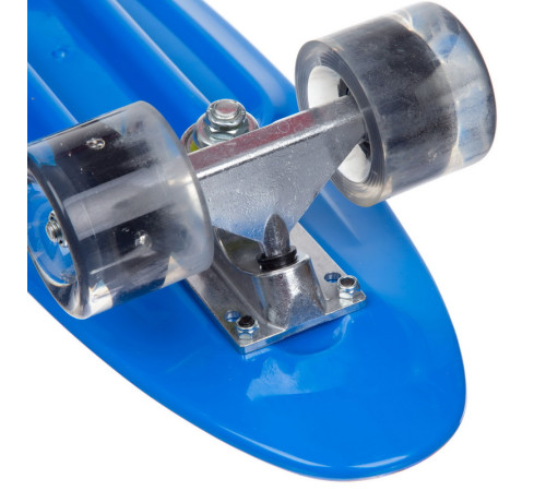 Пенні борд Penny Board круїзер пластиковий з колесами які світяться FISH синій