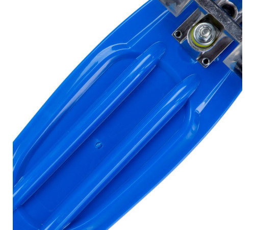 Пенні борд Penny Board круїзер пластиковий з колесами які світяться FISH синій