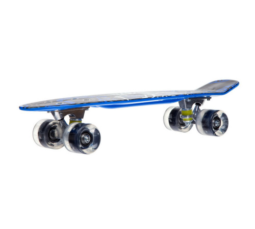 Пенні борд Penny Board круїзер пластиковий з колесами які світяться FISH синій