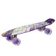 Пенні борд Penny Board круїзер пластиковий з колесами які світяться FISH фіолетовий