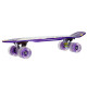 Пенні борд Penny Board круїзер пластиковий з колесами які світяться FISH фіолетовий