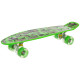 Пенні борд Penny Board круїзер пластиковий з колесами які світяться FISH оливковий