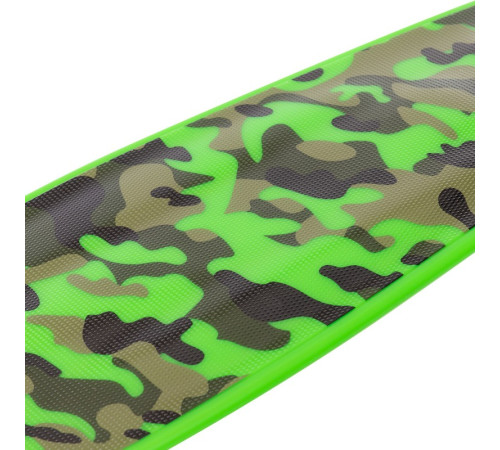 Пенні борд Penny Board круїзер пластиковий з колесами які світяться FISH оливковий