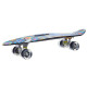 Пенні борд Penny Board круїзер пластиковий з колесами які світяться та ручкою для перенесення 24" SP-Sport синій-чорний