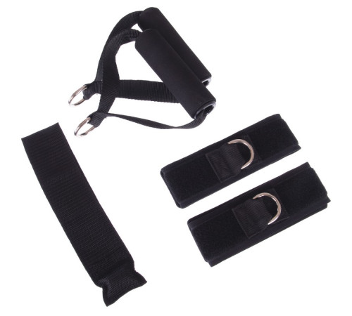 Эспандер многофункциональный для фитнеса 5 жгутов Resistance Band SP-Sport в чехле разноцветный