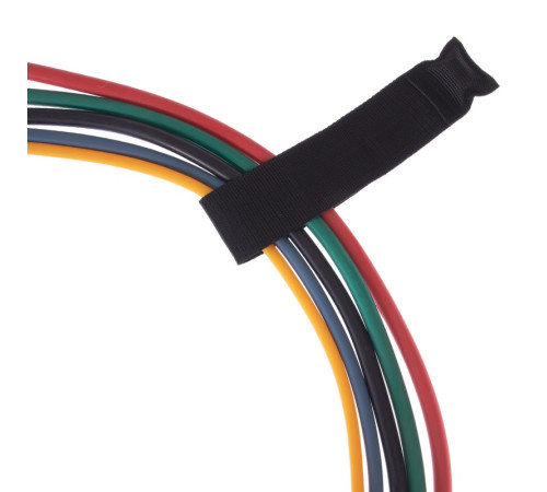 Эспандер многофункциональный для фитнеса 5 жгутов Resistance Band SP-Sport в чехле разноцветный