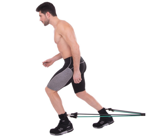 Эспандер многофункциональный для фитнеса 5 жгутов Resistance Band SP-Sport в чехле разноцветный