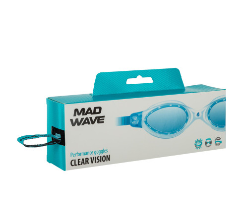 Очки для плавания взрослые MadWave CLEAR VISION цвета в ассортименте