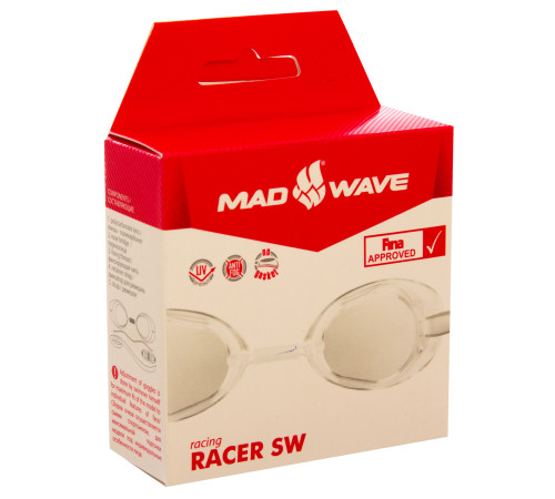 Окуляри для плавання стартові MadWave RACER SW кольори в асортименті