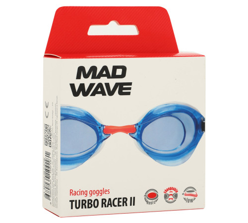 Окуляри для плавання стартові MadWave TURBO RACER II кольори в асортименті